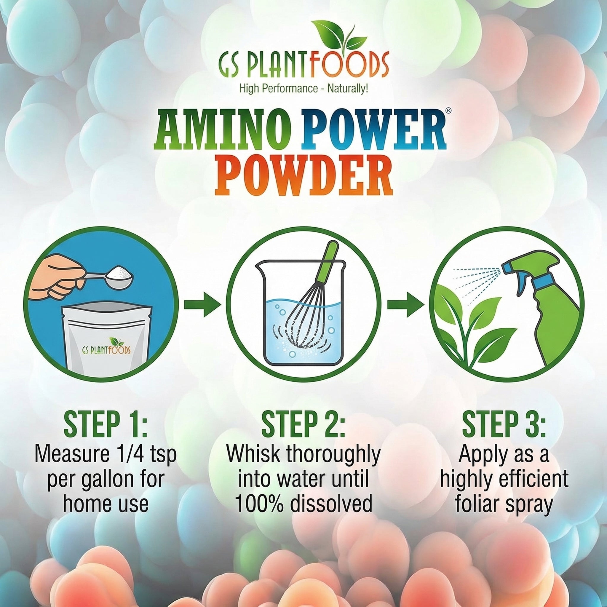 Amino Power Powder Plant-Based Nitrogen Fertilizer Soluble Formula