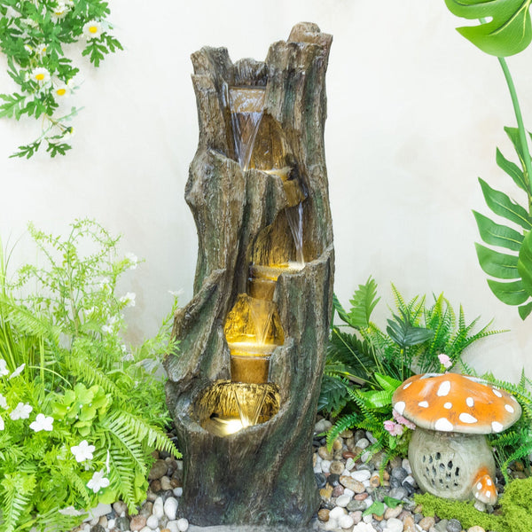 Outdoor Waterfall Fountain for Gardens and Patios Decorative Feature