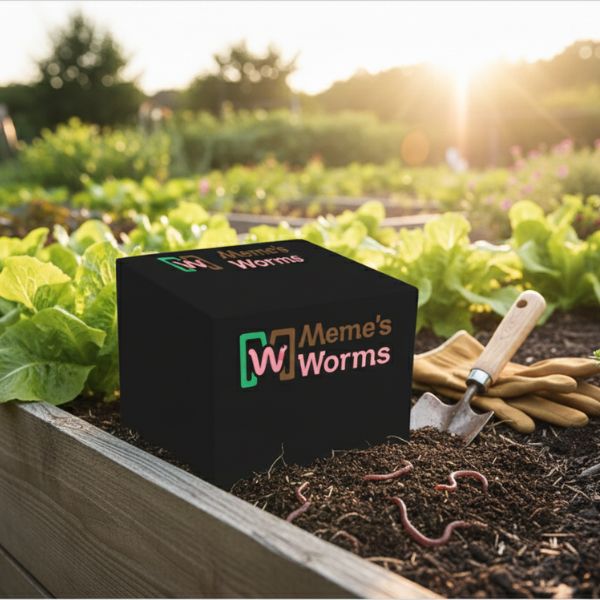 Red Wiggler Composting Worms Living Soil Material Kit