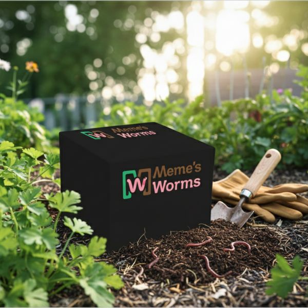 Red Wiggler Composting Worms Living Soil Material Kit