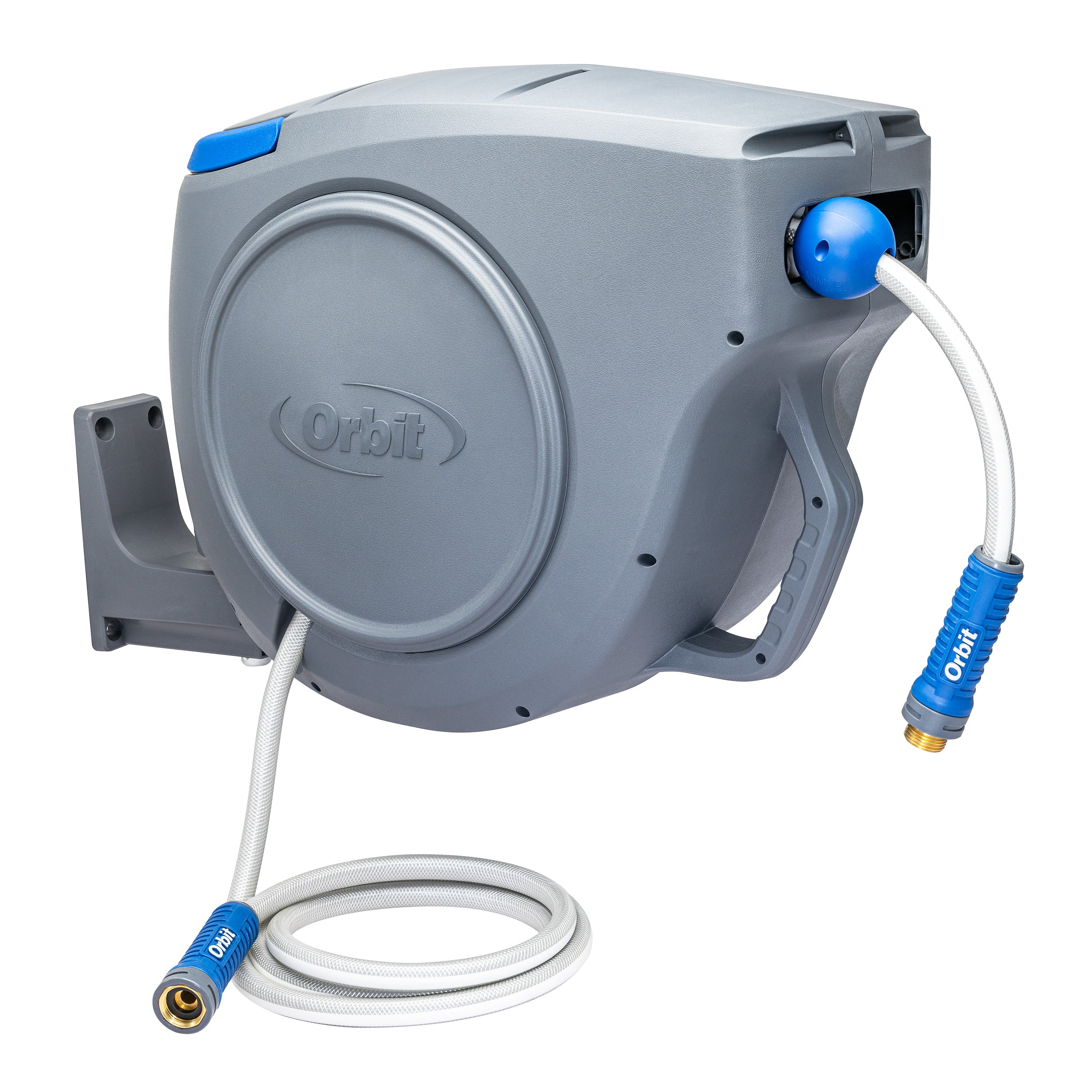 100ft Auto Retractable Garden Hose Reel with Storage