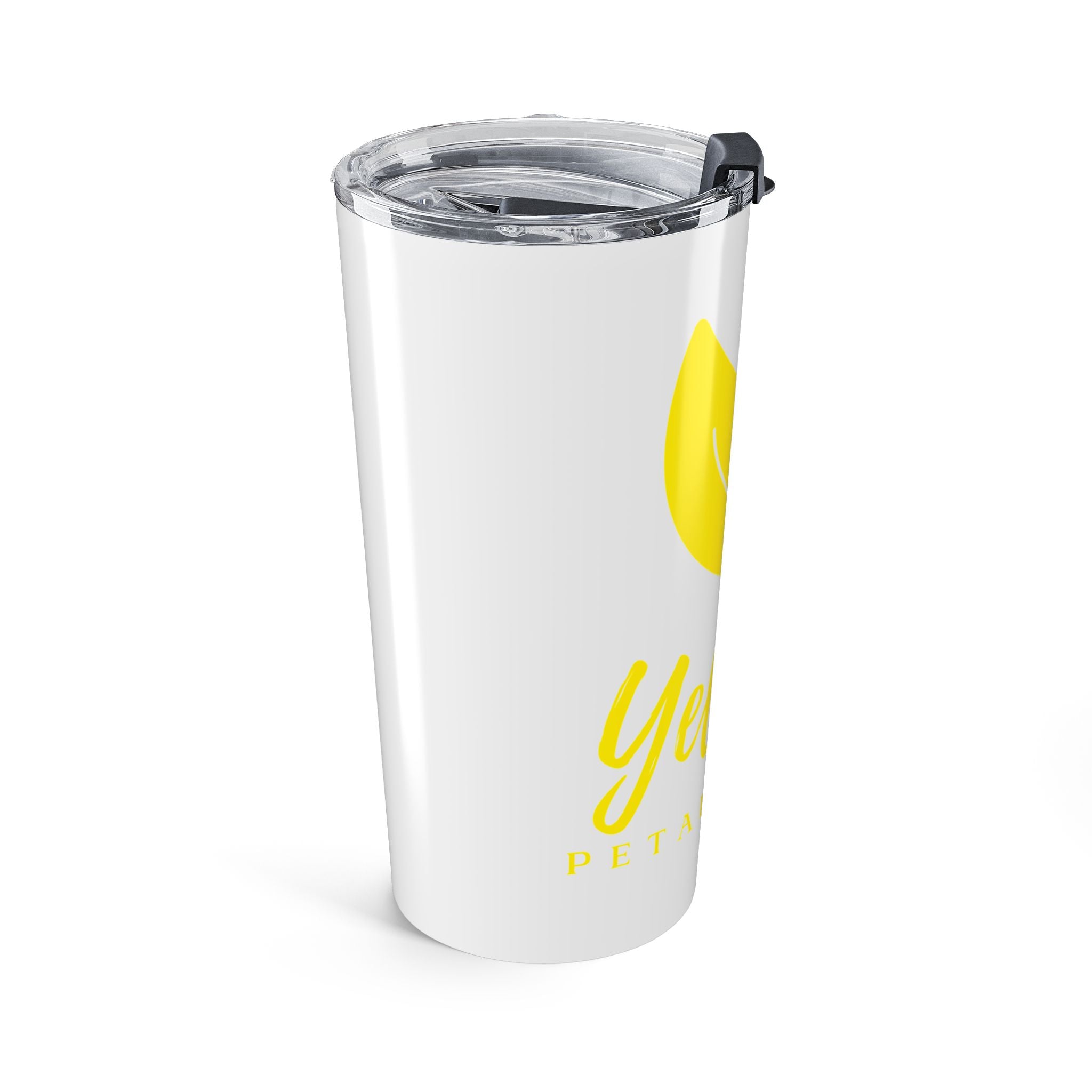 Yellow Leaf 20oz Insulated Tumbler — Bright Botanical Travel Cup