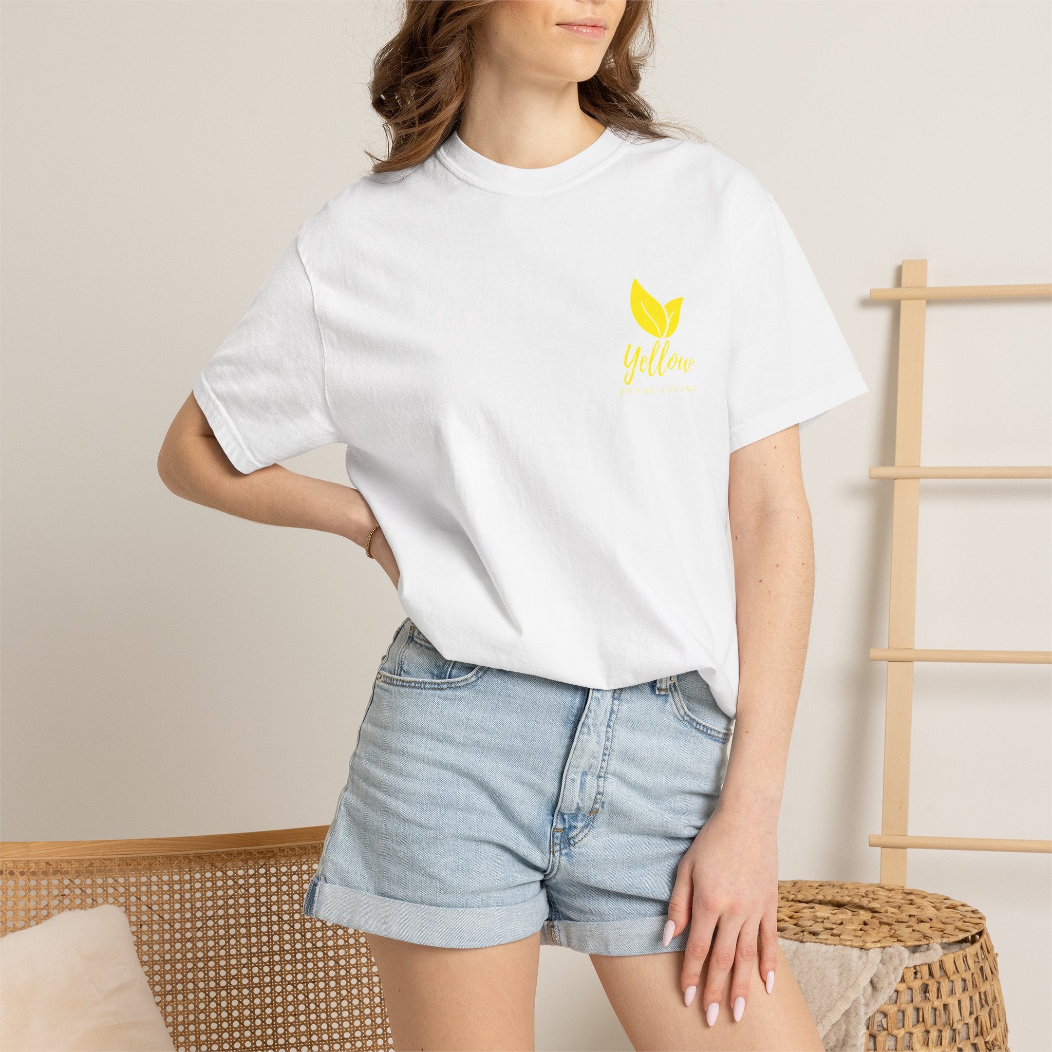 T-Shirt — Yellow Leaf Logo Tee