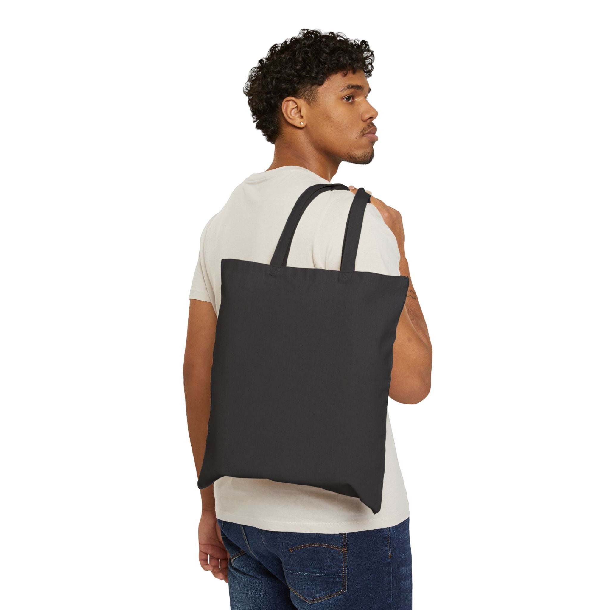 Canvas Tote Bag — Yellow Petal Living Logo Eco Grocery Shopper