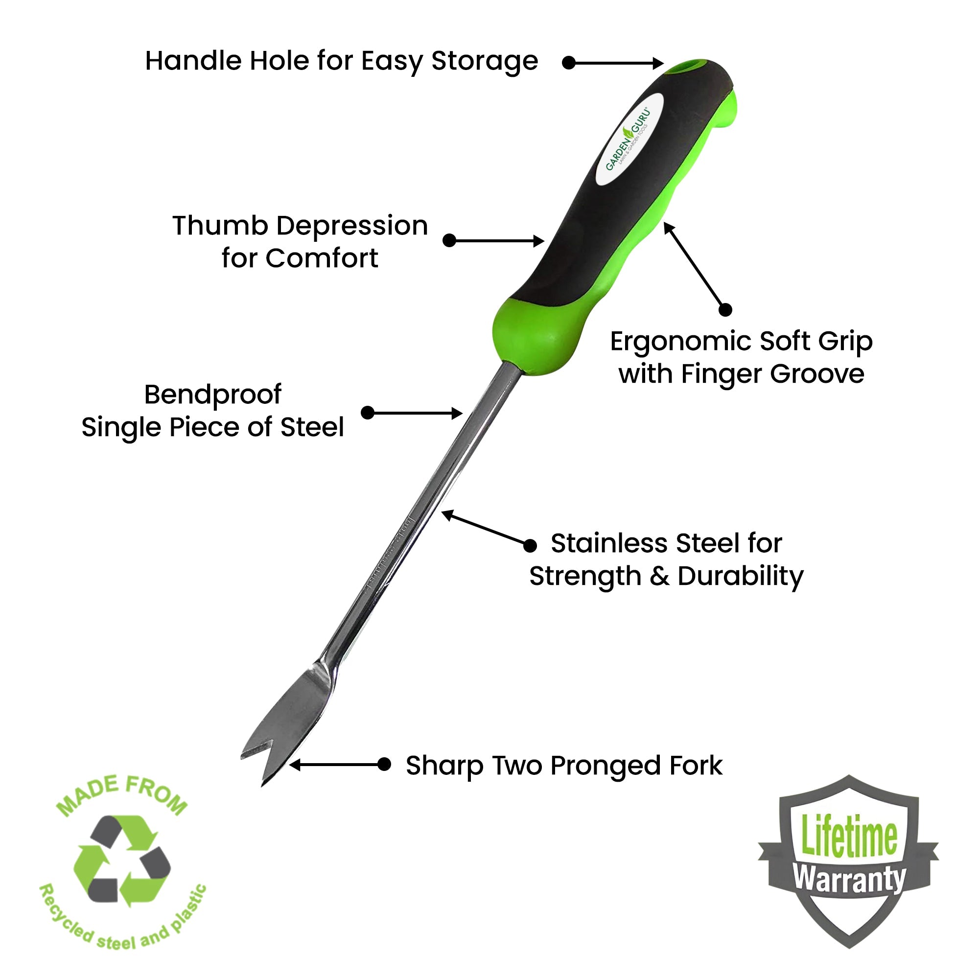 Stainless Steel Garden Dandelion Weeder Hand Removal Tool