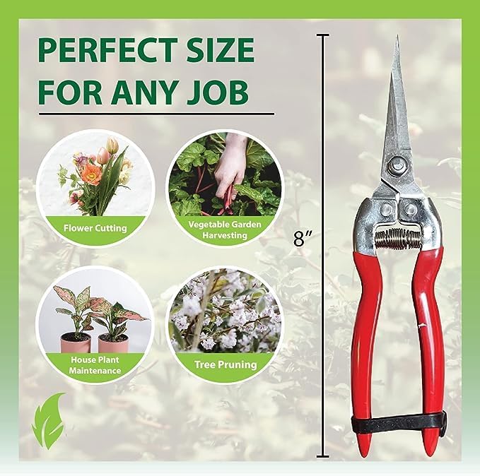 Garden Pruning Snips Clippers for Precision Plant Trimming