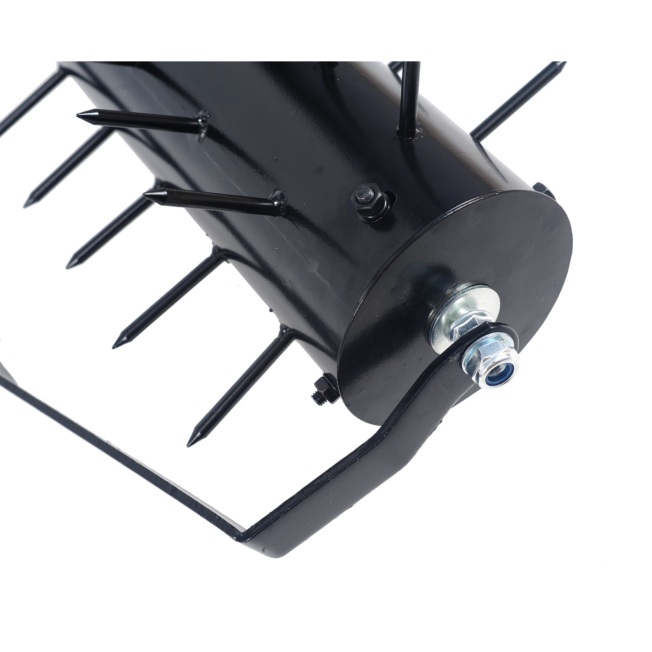 Manual Rolling Lawn Aerator Push Tool with Long Handle