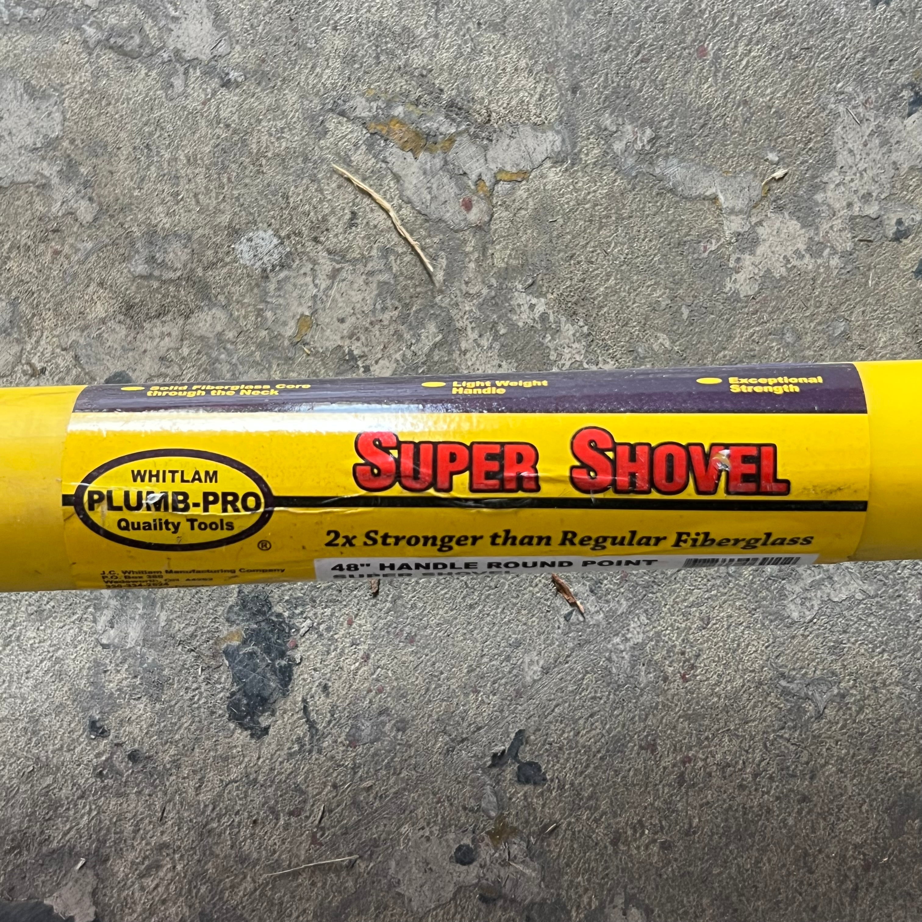 Round Point Super Shovel 48-Inch Handle