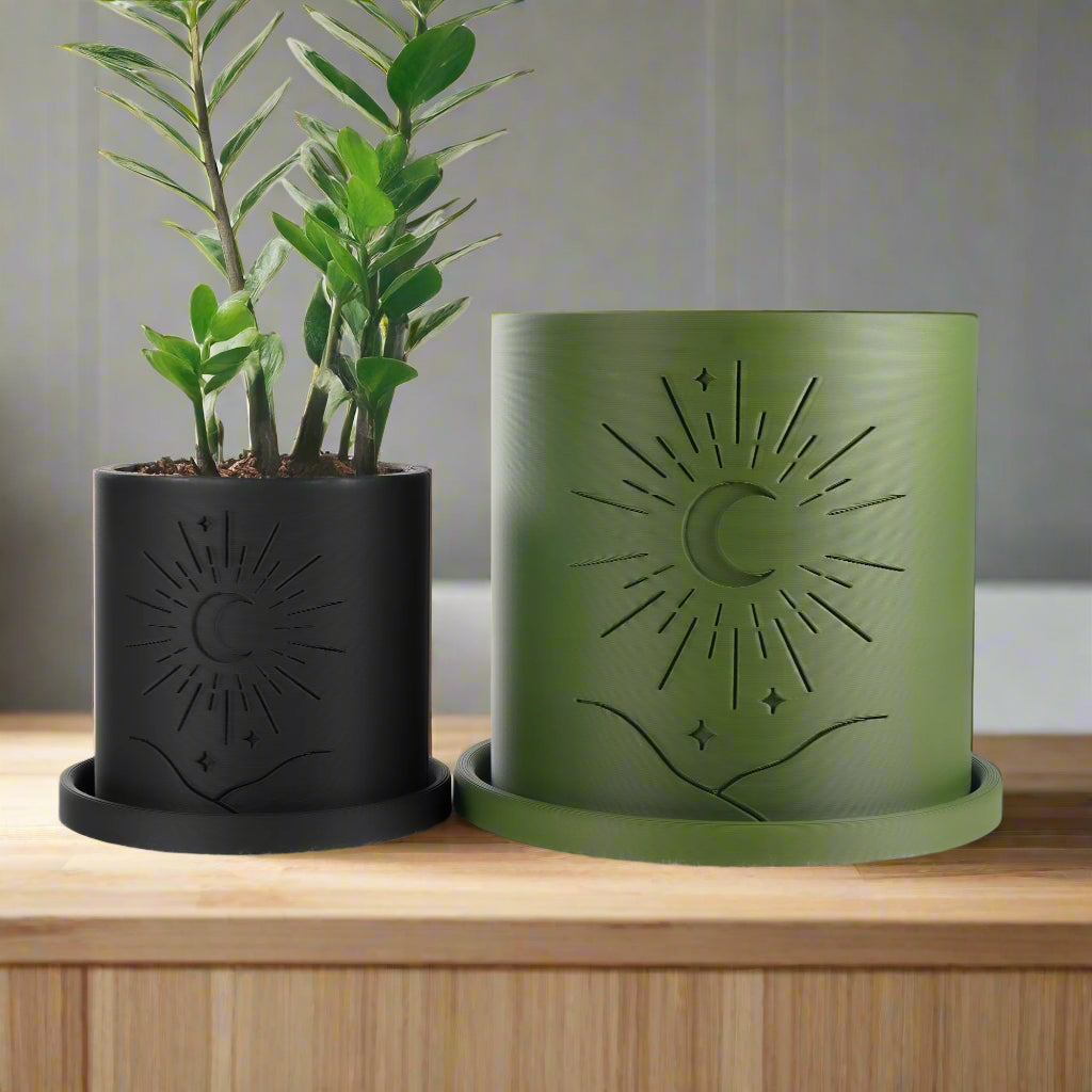 Moon Planter Decorative Garden Pot for Indoor Plants