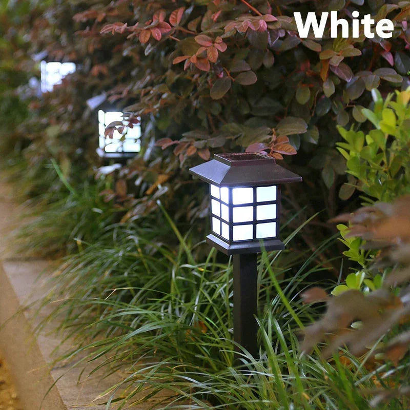 Solar LED Pathway Lights Waterproof Outdoor Garden Landscape Lamps