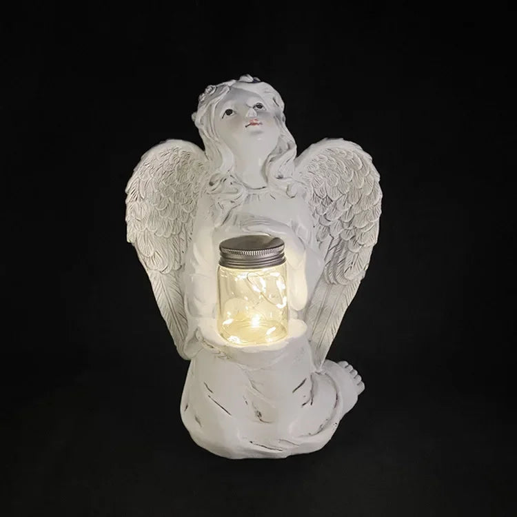 Solar LED Wizard Gnome Garden Statue Welcome Decor Figurine