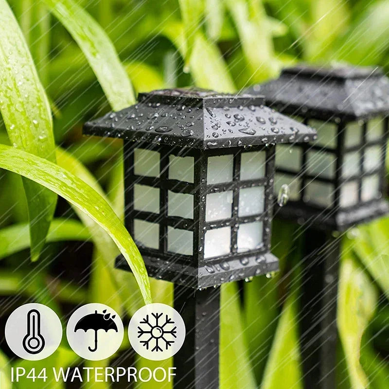 Solar LED Pathway Lights Waterproof Outdoor Garden Landscape Lamps