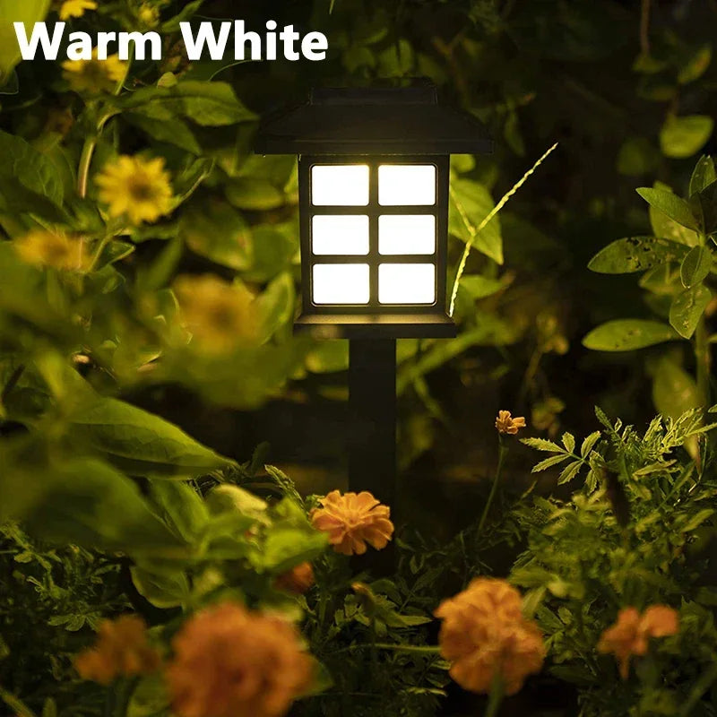 Solar LED Pathway Lights Waterproof Outdoor Garden Landscape Lamps