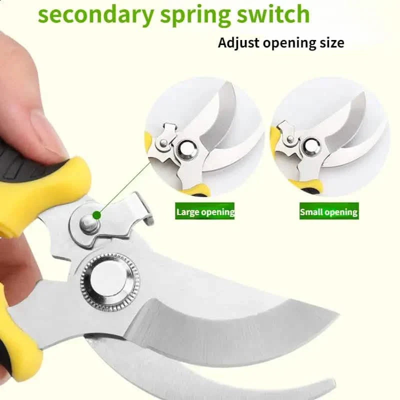 Heavy Duty Stainless Steel Pruning Shears Gardening Hand Tool