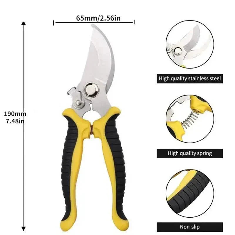 Heavy Duty Stainless Steel Pruning Shears Gardening Hand Tool