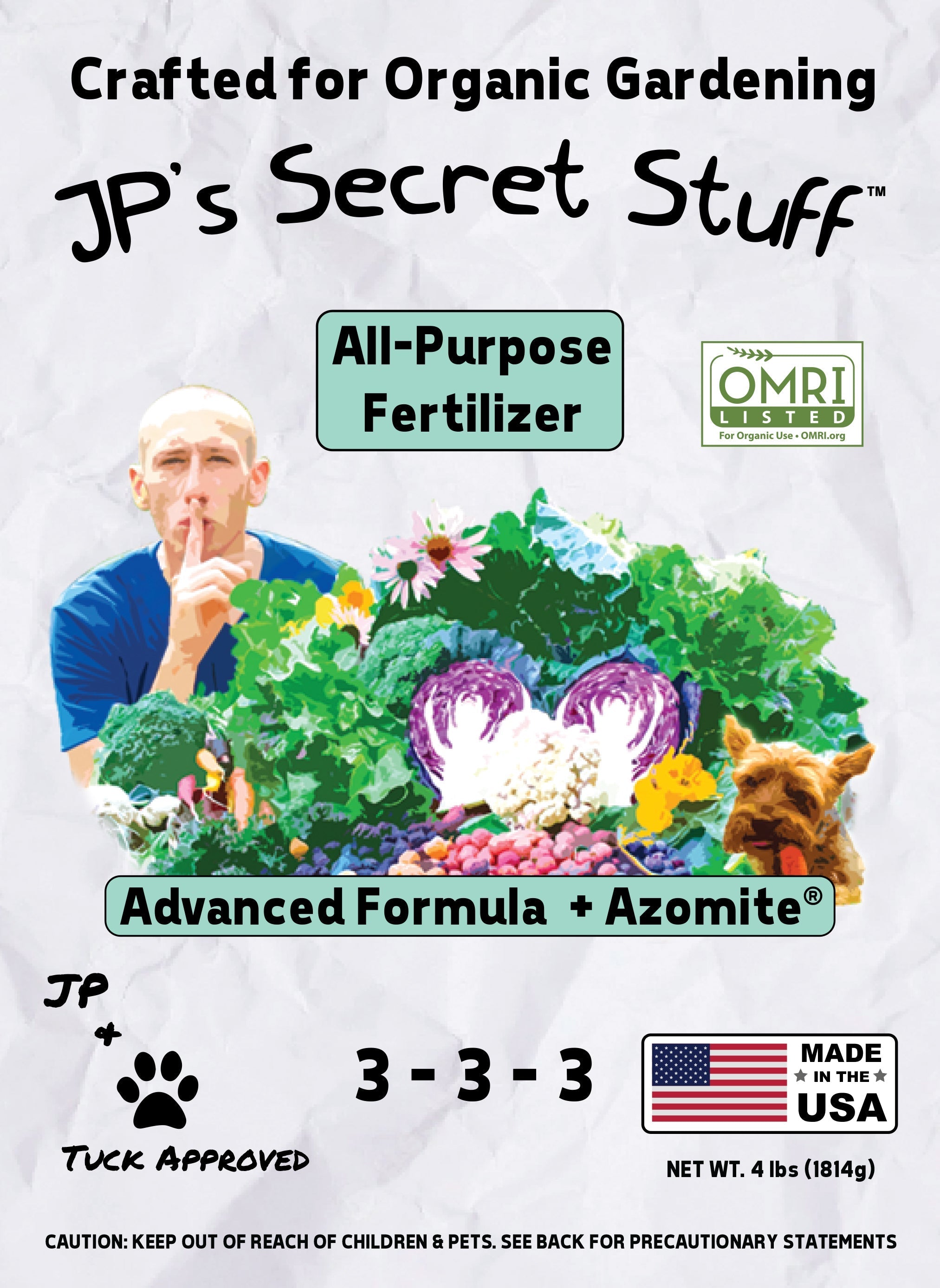 Organic Fertilizer 3-3-3 OMRI Certified