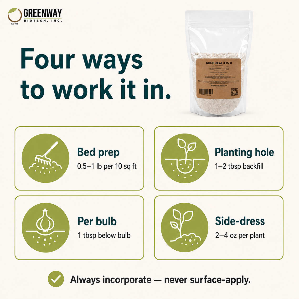 Organic Bone Meal Fertilizer 3-15-0