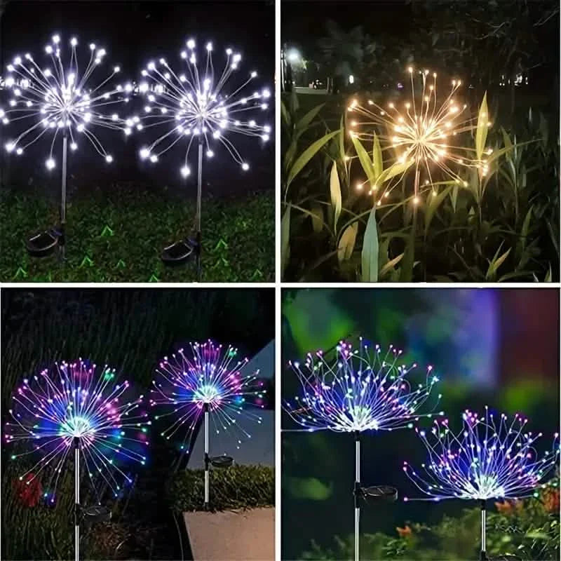 Outdoor Solar Garden Lights with Eight Lighting Modes Waterproof