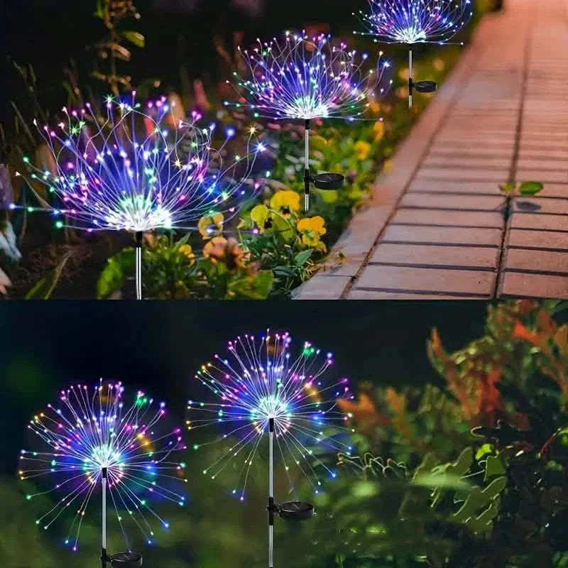 Outdoor Solar Garden Lights with Eight Lighting Modes Waterproof