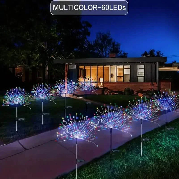 Outdoor Solar Garden Lights with Eight Lighting Modes Waterproof