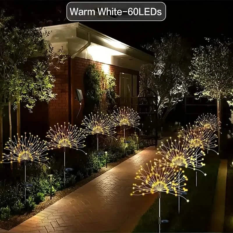 Outdoor Solar Garden Lights with Eight Lighting Modes Waterproof