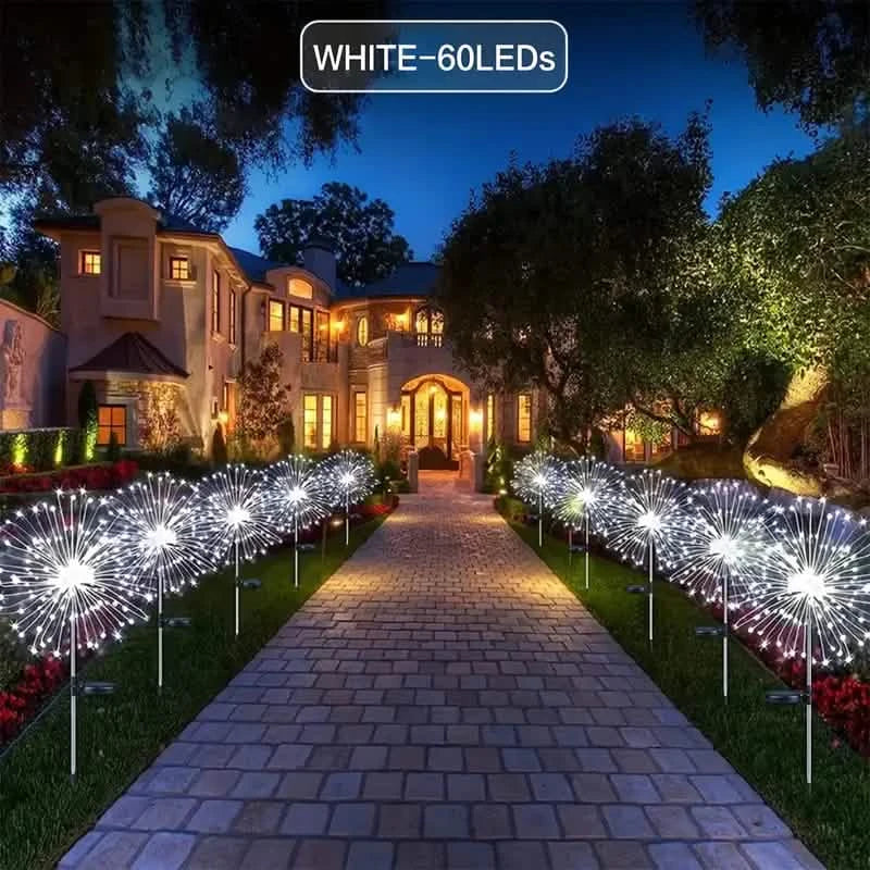 Outdoor Solar Garden Lights with Eight Lighting Modes Waterproof