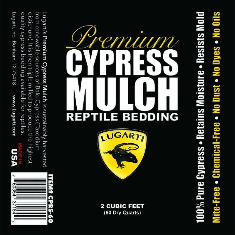 Lugarti Premium Cypress Mulch Natural Reptile Bedding Substrate
